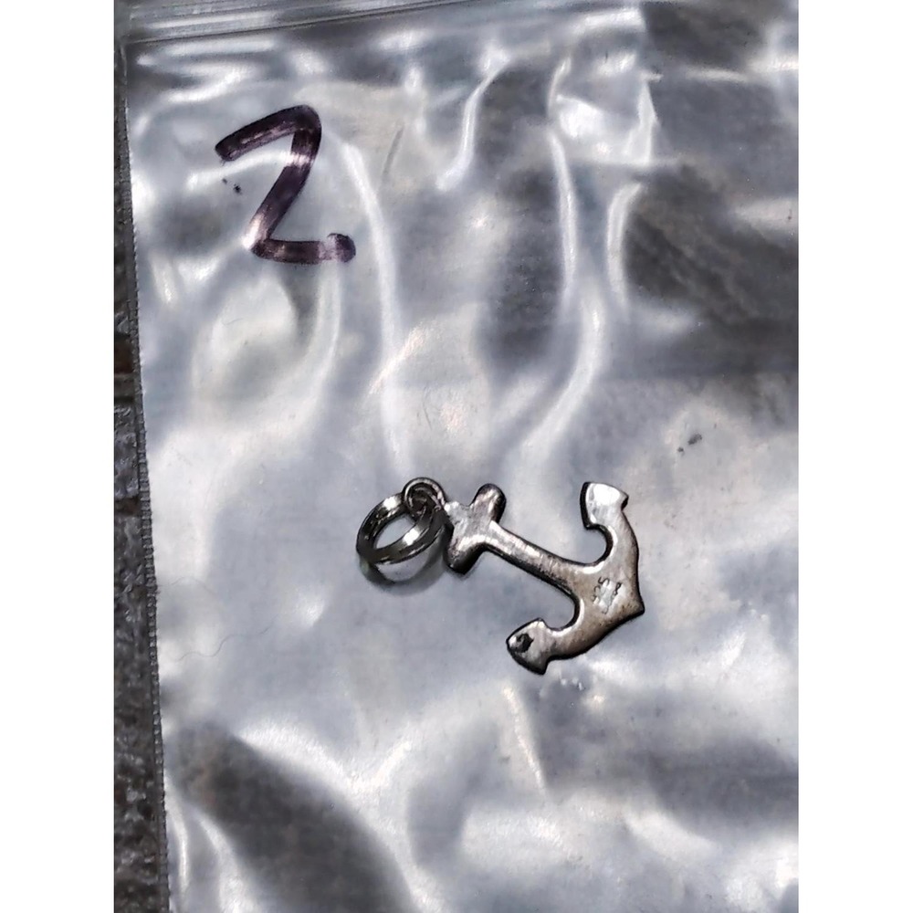 Boma 925 Sterling Silver Nautical Anchor Charm Pendant vintage - Picture 2 of 2